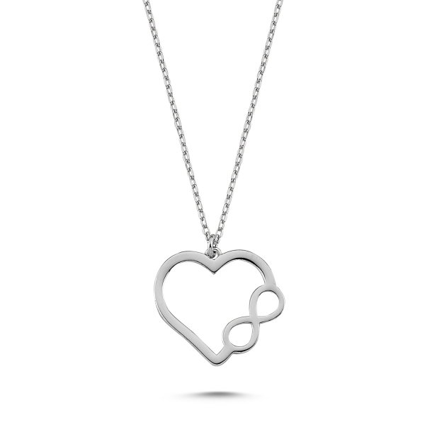 Colier argint 925 rodiat cu inimioare si simbolul infinit - Infinite You CTU0041 [1]